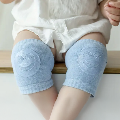 Baby Knee Pads with Smiley Grip - Comfy, Adjustable & Protective Kneepads