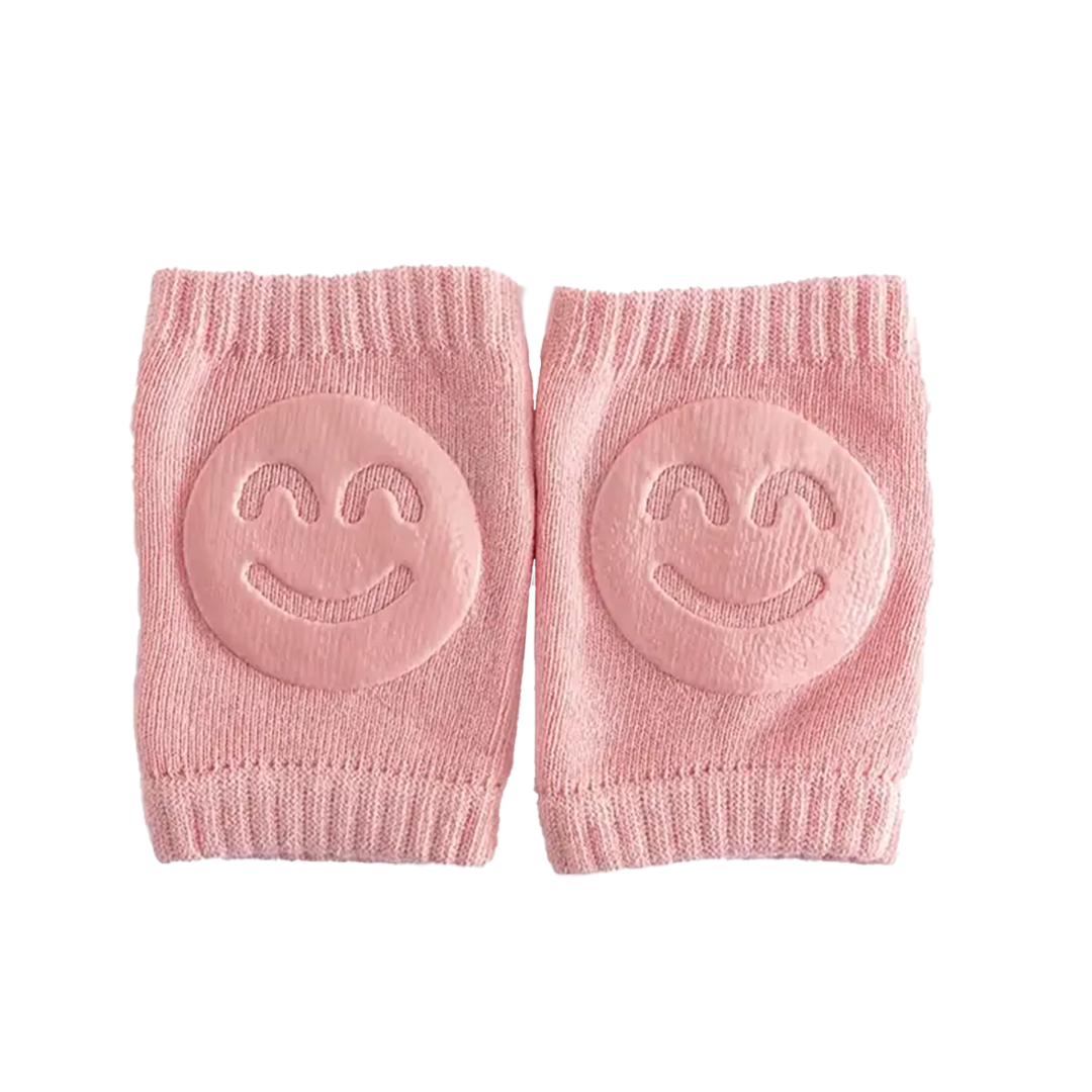 Baby Knee Pads with Smiley Grip - Comfy, Adjustable & Protective Kneepads