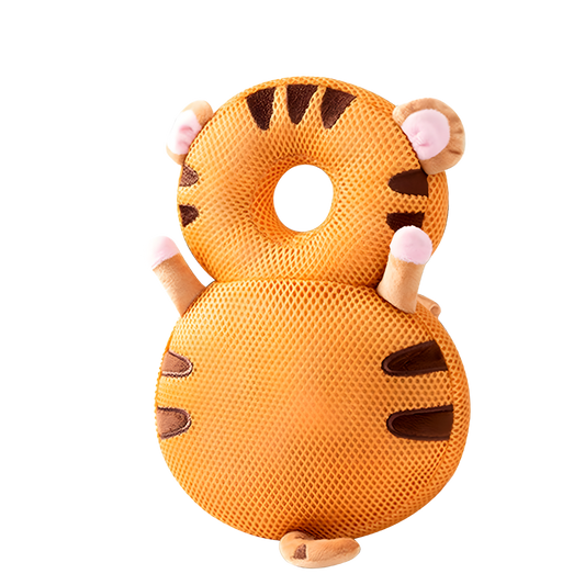 Adorable toddler baby head protection with tiger design